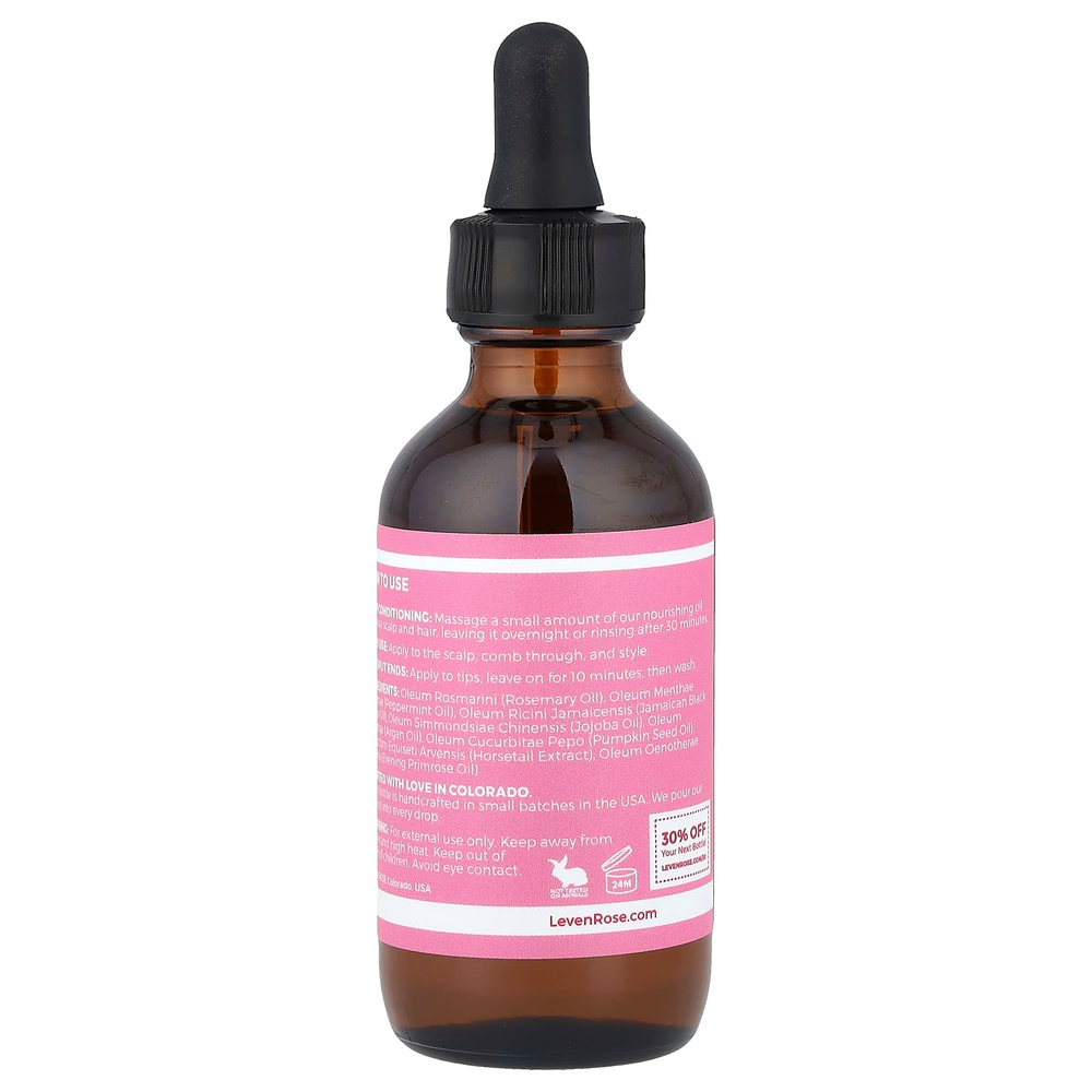 Leven Rose, Масло для волос с розмарином, 60 мл (2 жидк. Унции)