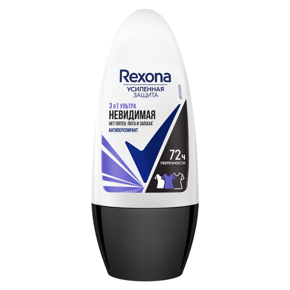 Rexona део-ролик ЖЕН. Ультра Невидимая 50 мл. *6*24*