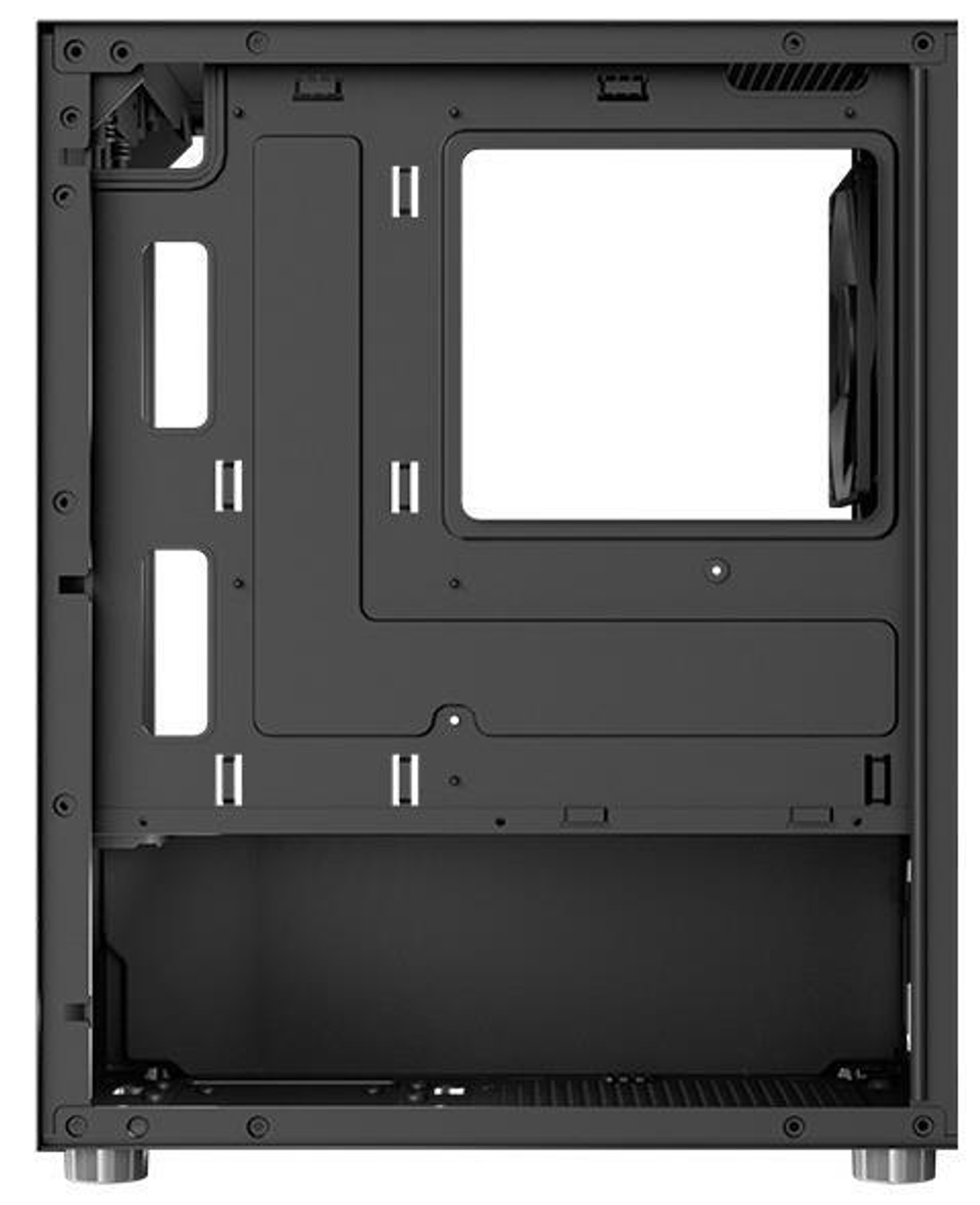Корпус mATX AeroCool CS-111-G-BK-v1