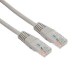 Шнур коммутационный патч-корд U/UTP RJ45-RJ45, CAT 5e, LSZH серый, 1м REXANT