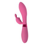 Малиновый вибратор-кролик 21,5см Indeep PRO Theona Magenta
