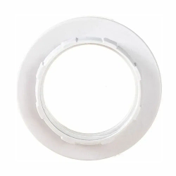 Кольцо для патрона Е14 прижимное, 10 штук, цвет белый термостойкий пластик