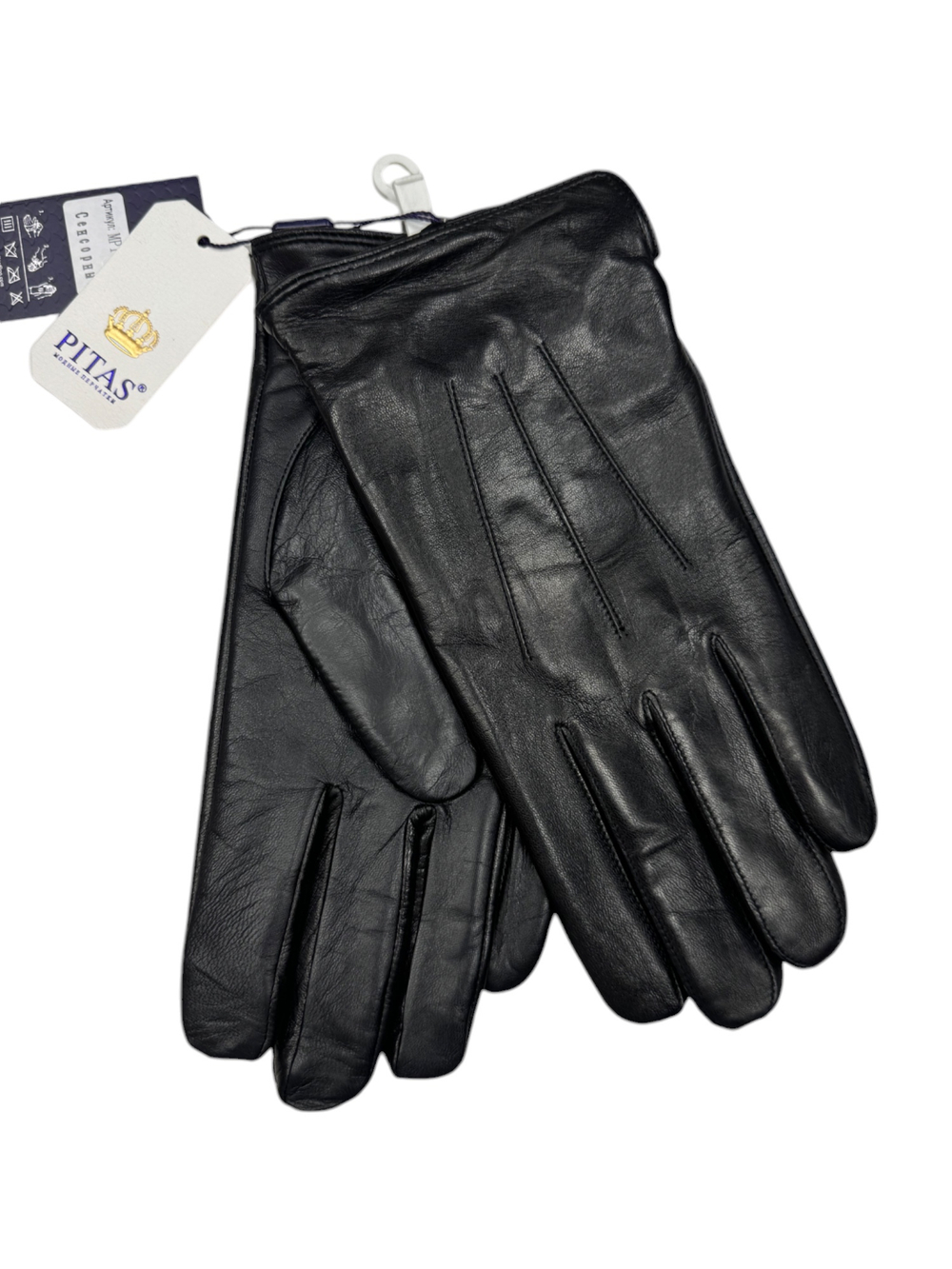 Перчатки. Мужские. Материал верха: Кожаные люкс качества. Подклад: Трикотаж-шерсть. Сенсорные. 5 шт в упаковке.