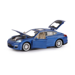 Модель 1:24 Porsche Panamera S, синий, откр. двери, капот и багажник, свет, звук