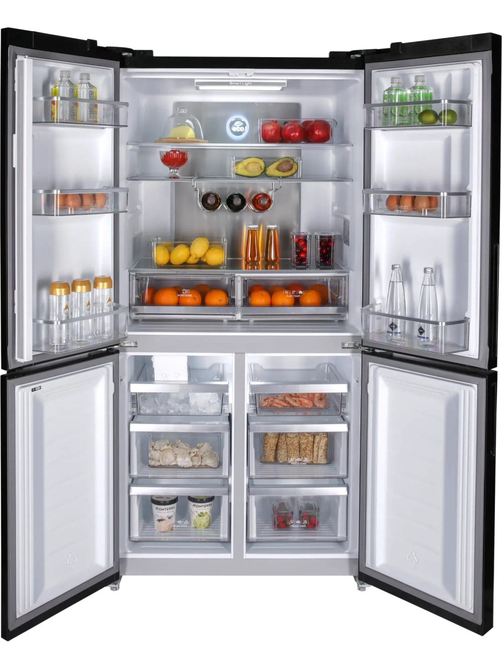 Холодильник Hiberg RFQ-555DX NFGB с ледогенератором