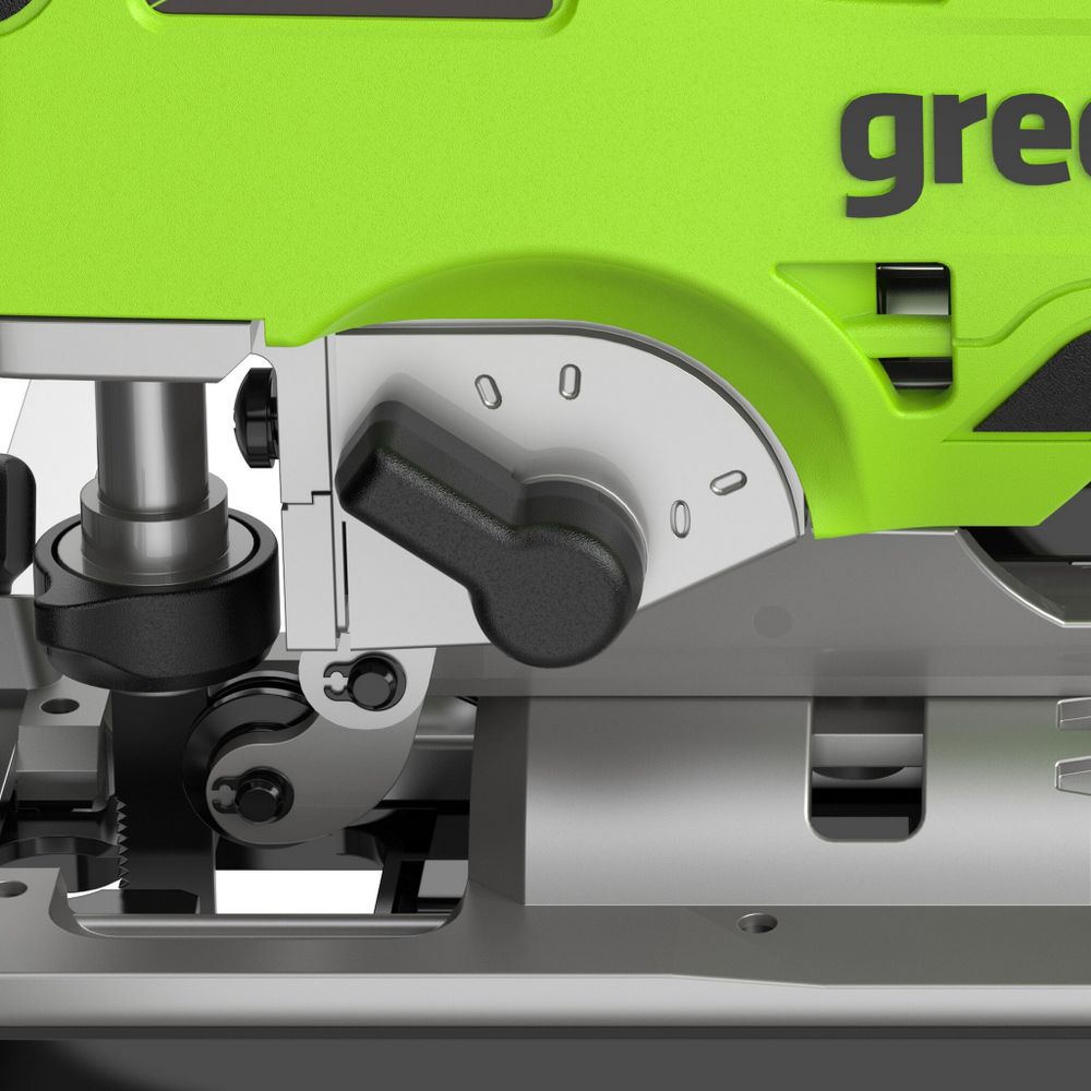 Лобзик акк. Greenworks GD24JS120, 24V, б/щет, 120 мм, 0-3500/мин, 4-ст.маятник, алю.подошва,LED,1х2Ач,ЗУ,кор (3601407CUA)