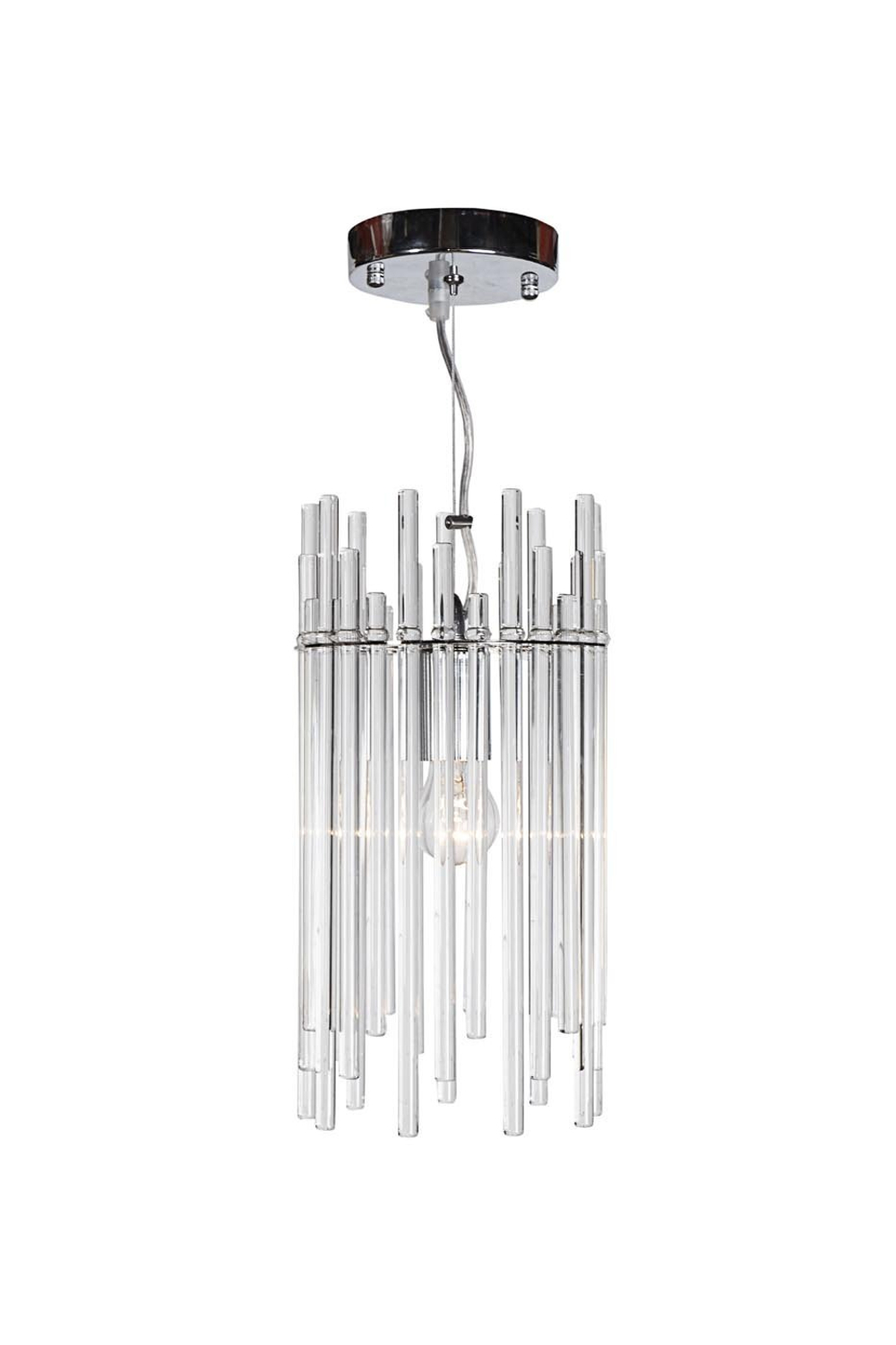 Светильник Garda Decor из прозрачного стекла (хром) K2KR1137P-1S