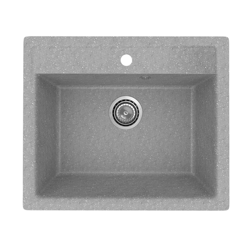 Мойкa ML-GMU04 УЛЬТРА прямоугольная, серый камень, 565*495 мм (глуб. чаши 175)