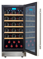 Винный шкаф Cellar Private CP032-1T серебристая дверь