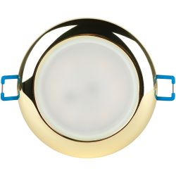 Светильник встраиваемый влагозащищенный ЭРА WR1 GD под лампу MR16 GU5.3 золото | Влагозащищенные встраиваемые светильники