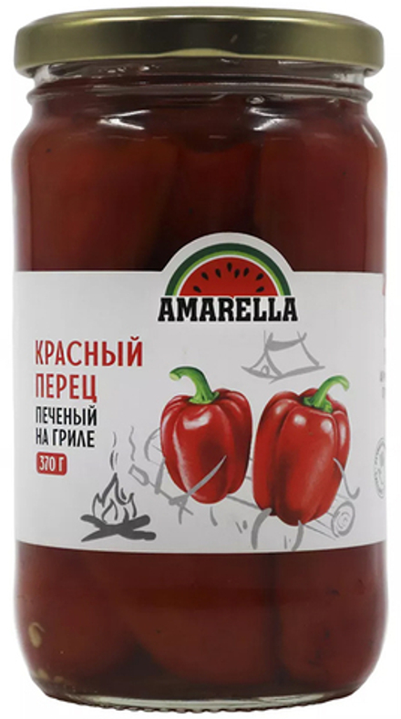 Перец красный печеный на гриле Amarella 370г
