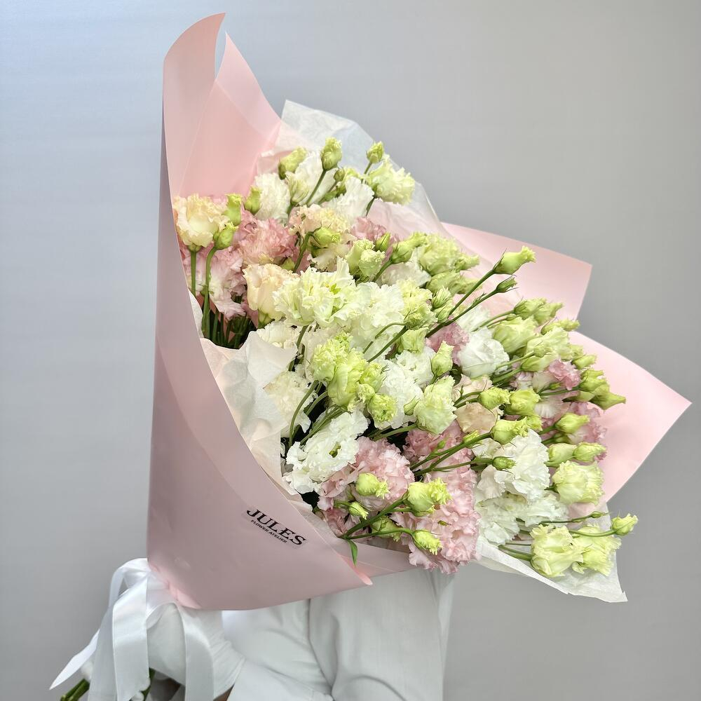 «Контражур» моно букет из эустомы 13шт