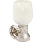 Вентиль ручной регулировки угловой STOUT - 1/2" (ВР/НР-американка, PN10, Tmax 120°C, шток металл по металлу)