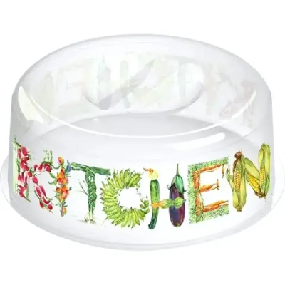 Крышка для СВЧ Bergamo D250 с декором (бесцветный)