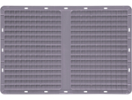 Ящик сплошной 600×400×280 мм, объем 67.2 л., арт.: SPK 6028, серый, код: 24287