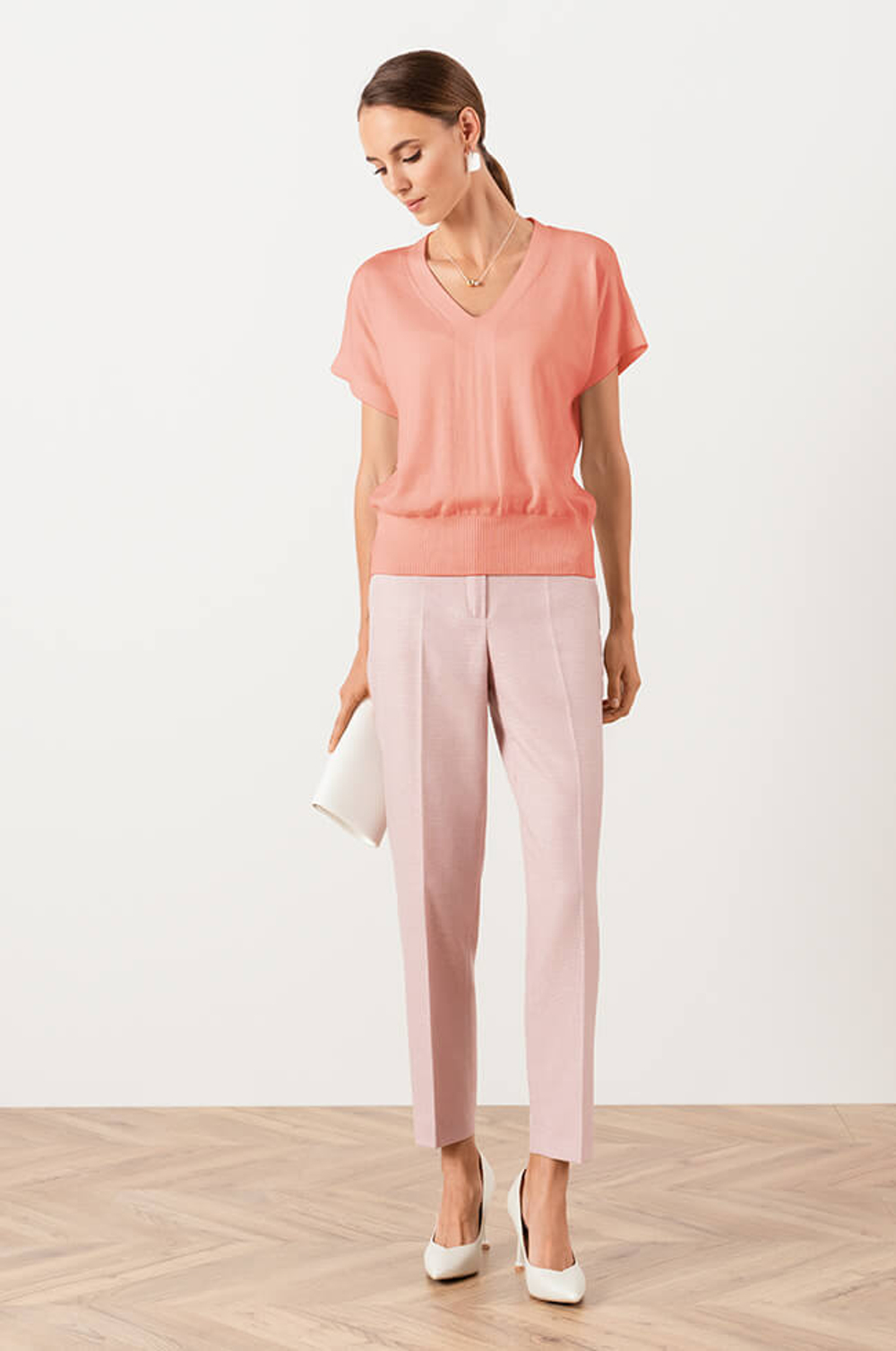 23006 Джемпер женский (коралловый)