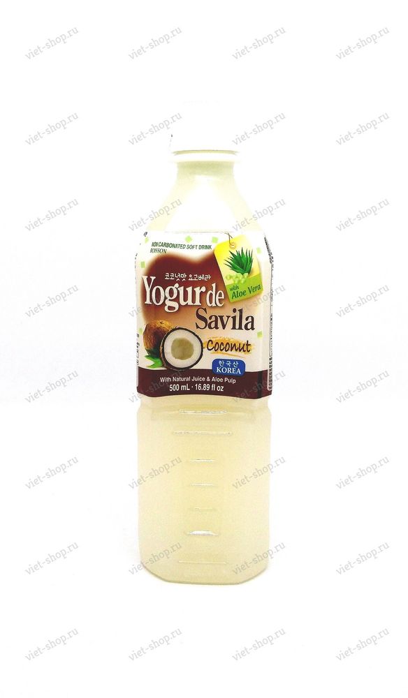 Корейский напиток Yogo vera Сoconut (алоэ+кокос), 500мл.