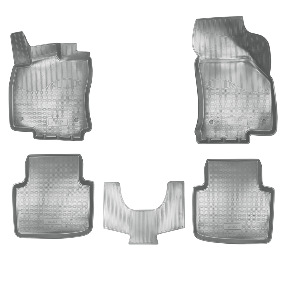 Ковры в салон Norplast/Unidec для Skoda Superb III (2015-)Полиуретан,Серый, арт.NPA11-C81-820-G