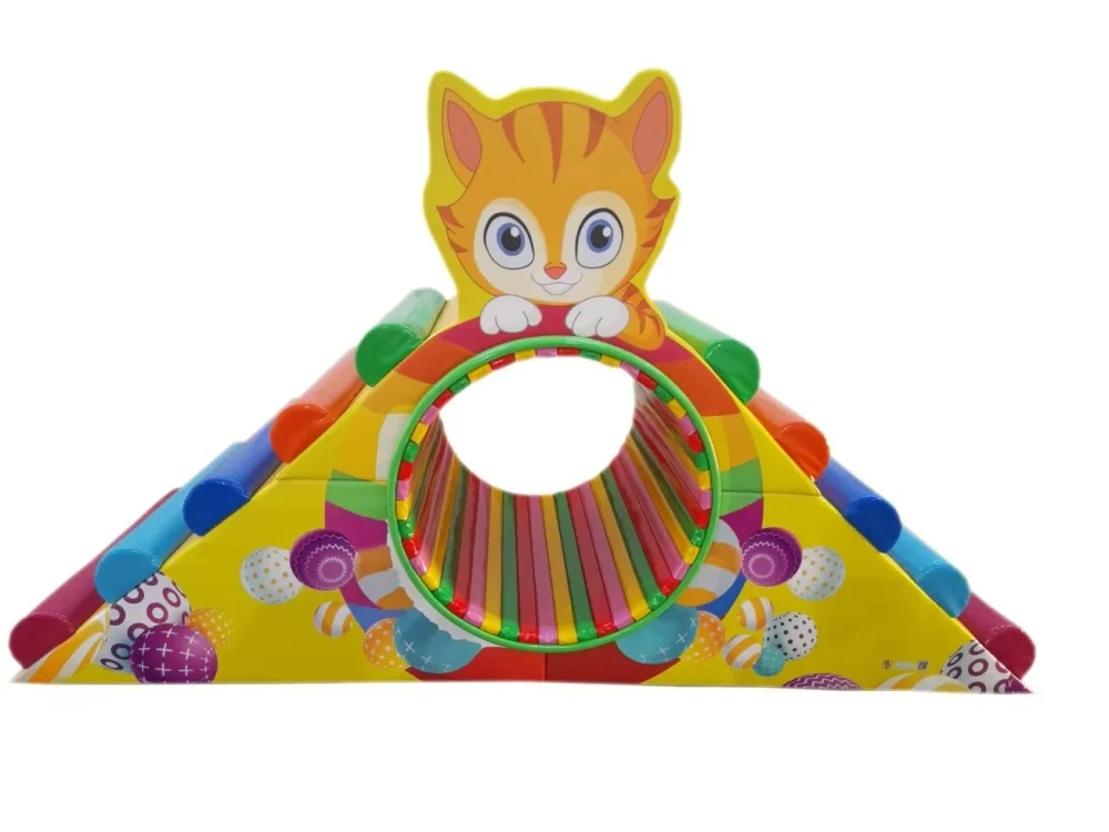 Веселое колесо "Пушок" (120х270х160 см) с механическим приводом