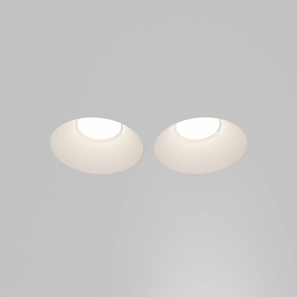 Встраиваемый светильник Maytoni Technical Gyps Modern DL129-GU10-02-W