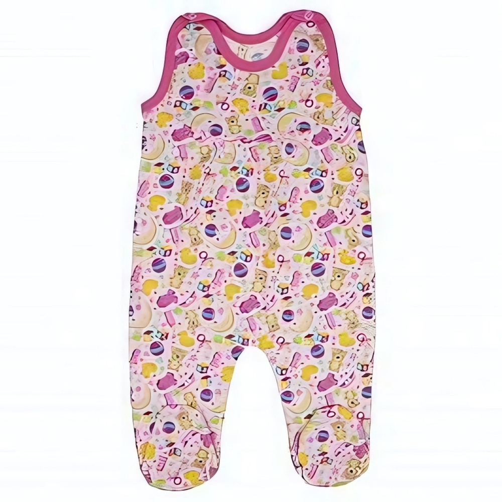 Ползунки с грудкой 011Ф в ассорт. р.62/40 (Юлла)