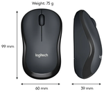 Беспроводная мышь Logitech M220 Silent, Black