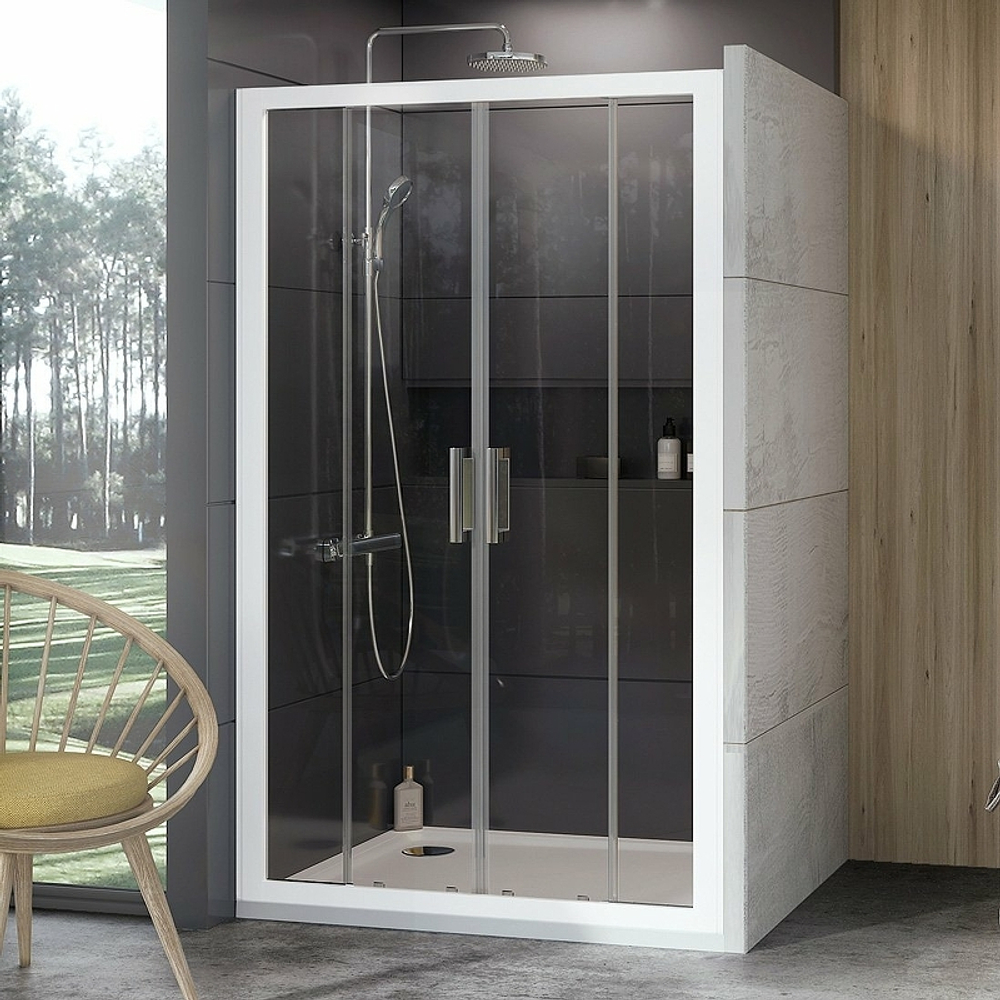 Душевая дверь Ravak 10° 10DP4 190 0ZKL0100Z1 профиль Белый стекло Transparent