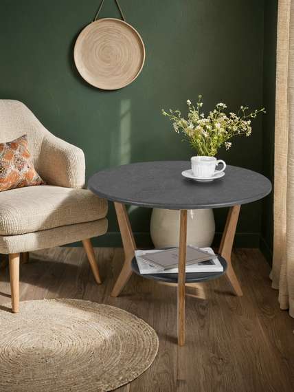 Стол журнальный BeautyStyle 13 серый бетон/бук