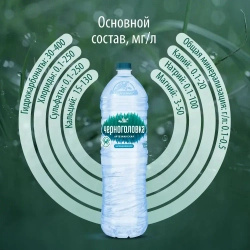 Вода негазированная Черноголовка артезианская, 6 шт х 1,5 л