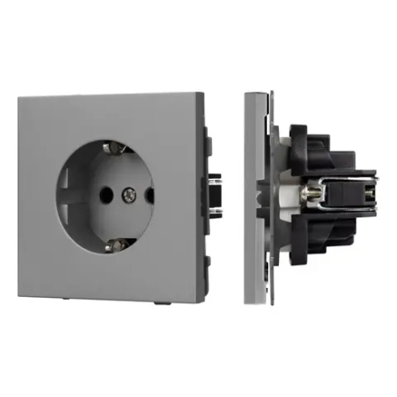 Механизм электрической розетки SCT-TENDO-MEU1-PL-GR (230V, 16A) (Arlight, -) 054080