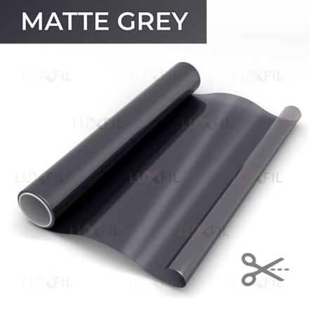 Пленка для окон декоративная MATTE GREY LUXFIL, на отрез (ширина рулона 1,524 м.)