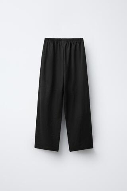 ZARA БРЮКИ СВОБОДНОГО КРОЯ, ЧЕРНЫЙ