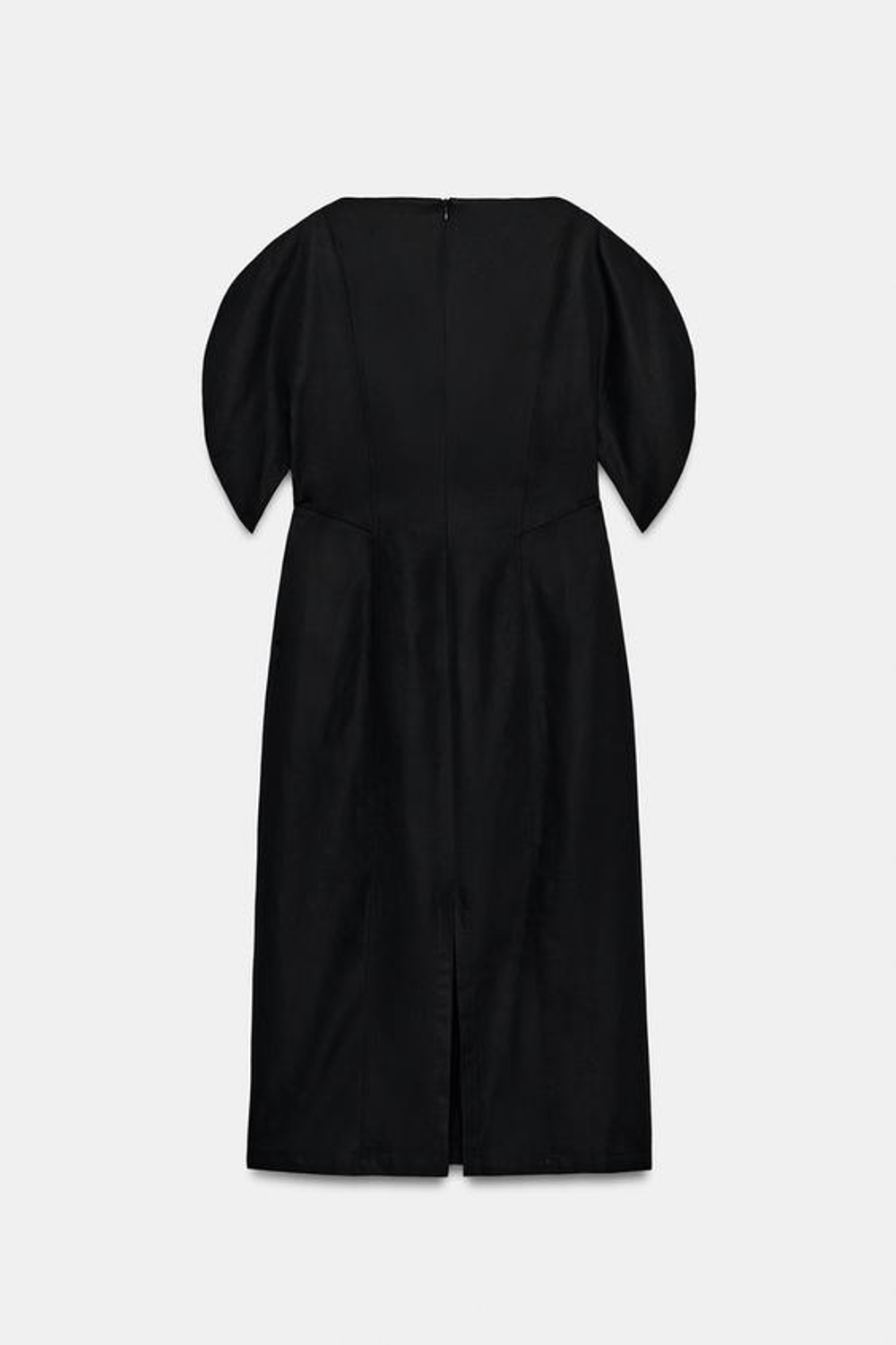 ZARA ПЛАТЬЕ МИДИ ZW COLLECTION, ЧЕРНЫЙ