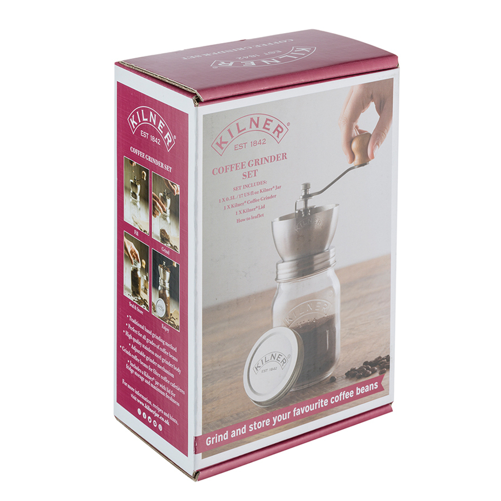 Банка с ручной кофемолкой 500 мл
