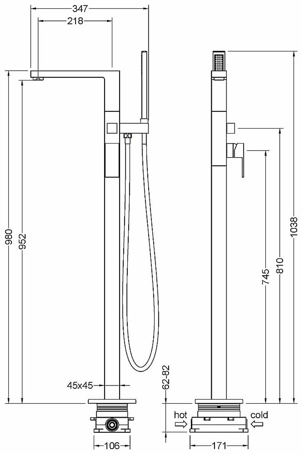 Смеситель для ванны Timo Selene 2210/00Y-CR хром