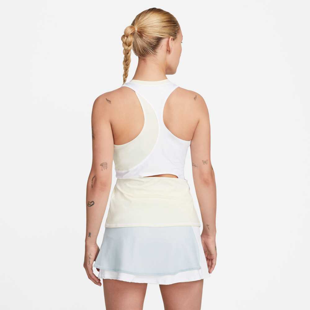 Женская теннисная майка Nike Court Dri-Fit Slam NT PS Tank Top Women - Cream, White