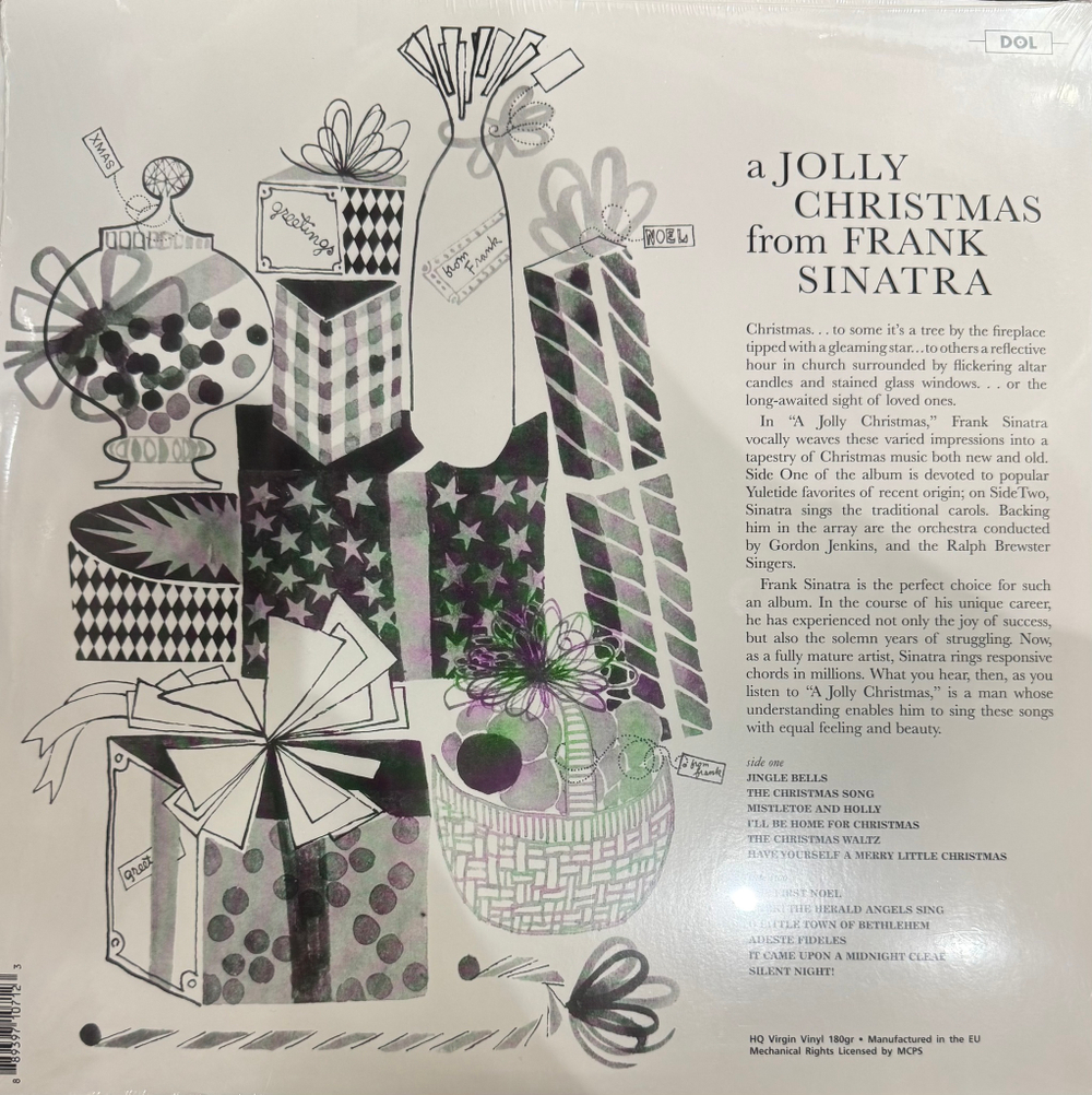 Виниловая пластинка Frank Sinatra ‎– A Jolly Christmas LP Green