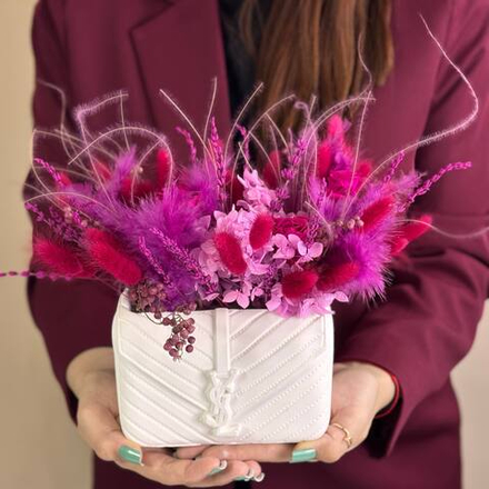 СУМОЧКА С СУХОЦВЕТАМИ "ЯГОДНЫЙ ДЕСЕРТ"