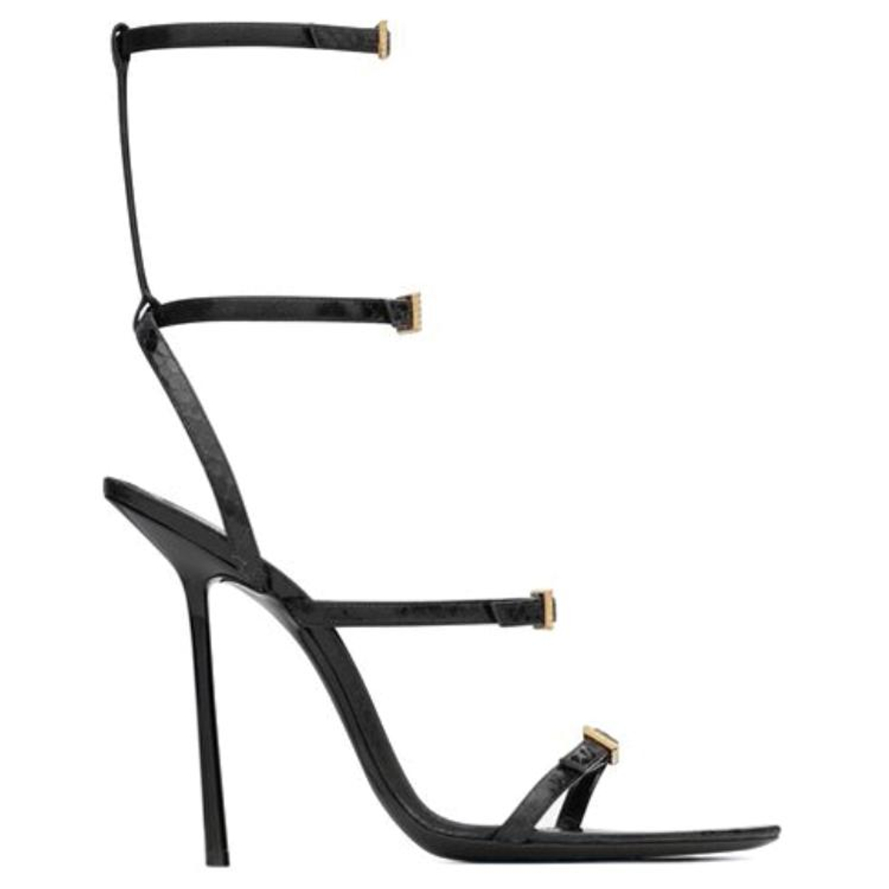 SAINT LAURENT NUIT One Strap Sandals 11.5cm Women"s Black