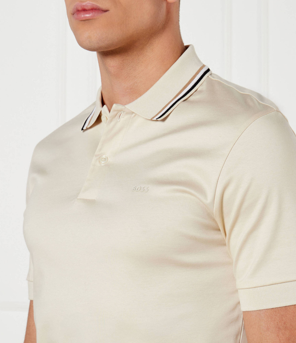 Поло Penrose 38 BOSS BLACK - кремовый(50469360)