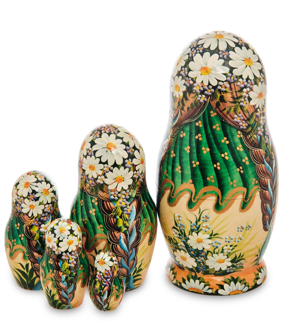 Народные промыслы МР-16/ 6-B Матрешка 5м «Мария с петухом»