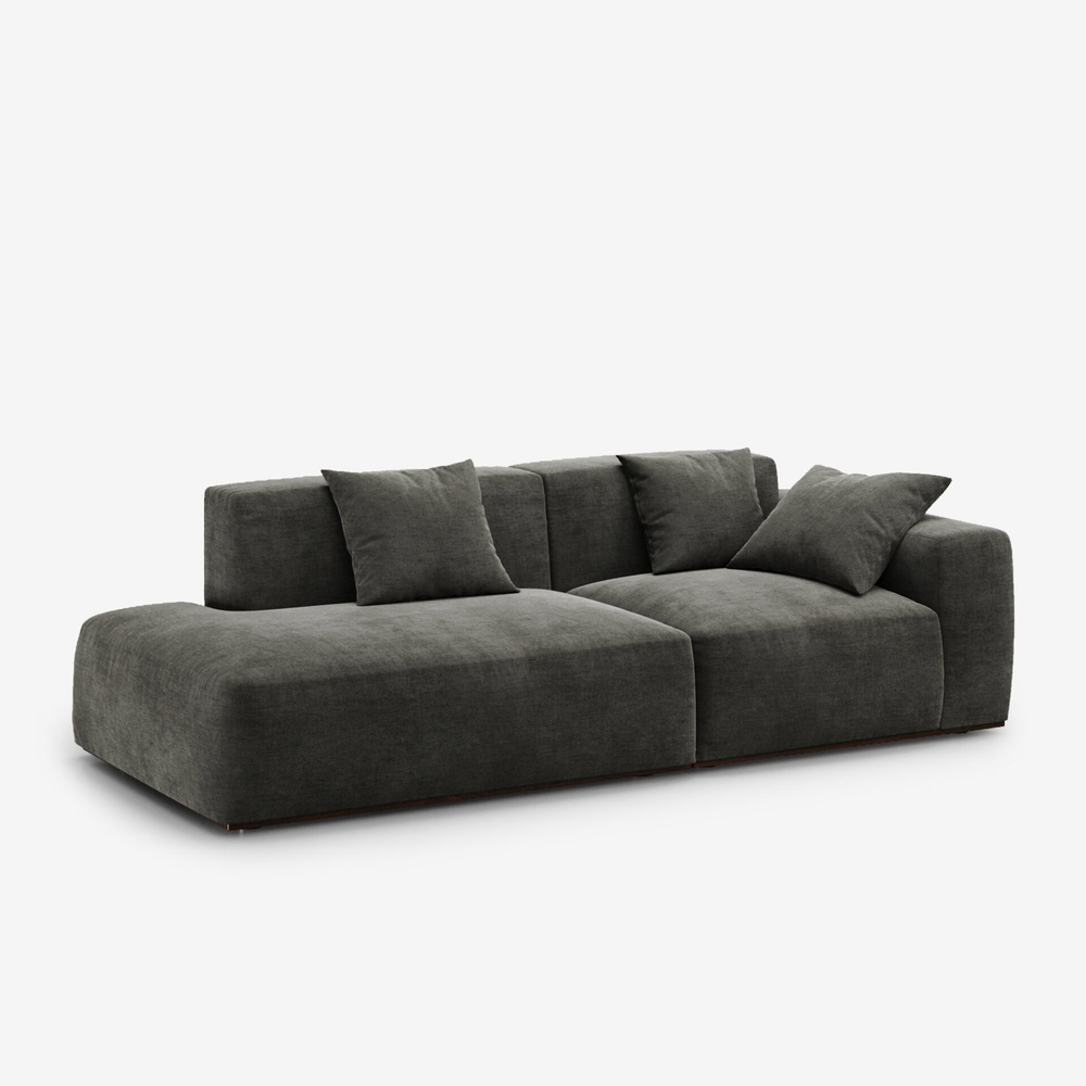 3-х местный нераскладной диван с лаундж модулем SAGA 010/005