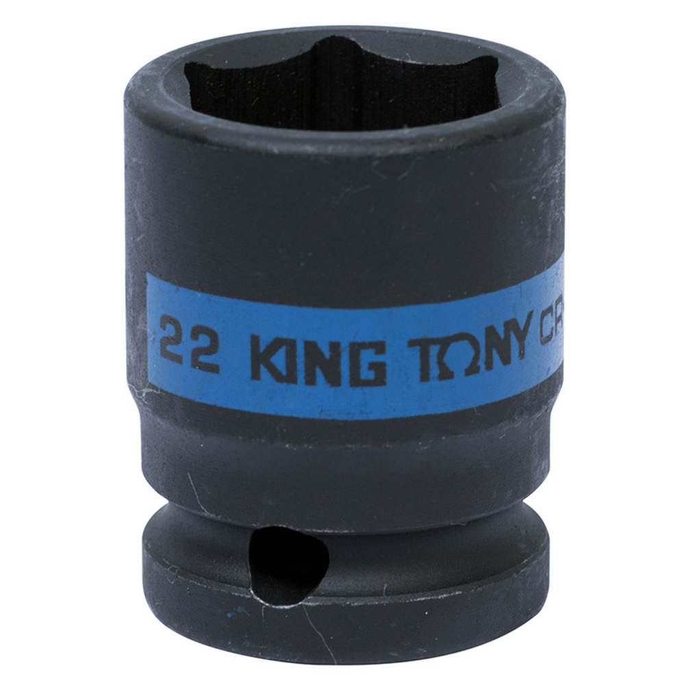 Головка торцевая ударная шестигранная 1/2&quot;, 22 мм KING TONY 453522M