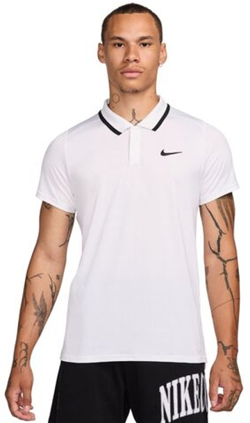 Мужское теннисное поло Nike Court Dri-Fit Advantage - белый