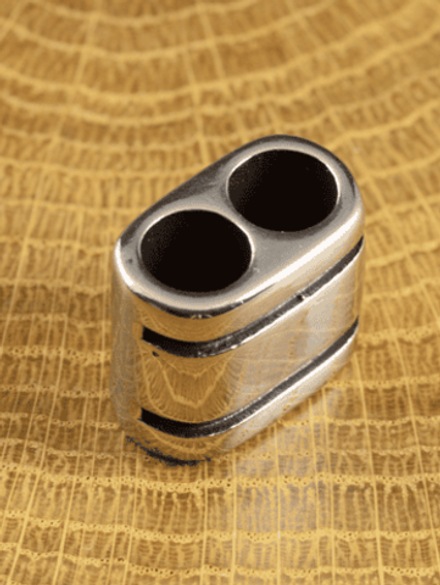 Бусина «Дуплет» из нержавеющей стали