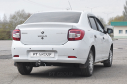 Фаркоп PT GROUP /съемный квадрат/ RENAULT Logan 2014-/ Logan Stepway 2018-(паспорт и сертификат в комплекте)(без электрики) арт.7031501