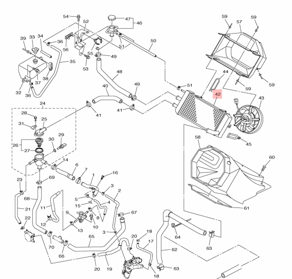 Радиатор системы охлаждения 8GS-12461-00-00