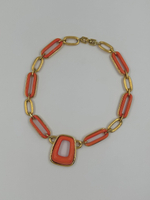 Колье с оранжевым пластиком Givenchy