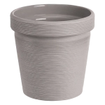 Кашпо для цветов пластиковое 1,1л d-13см «Терра» Серый жемчуг