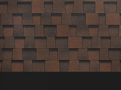 Ламинированная черепица Серия Dragon Standard, тёмно-коричневый